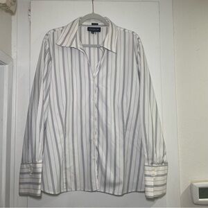 Women’s Jones NY Striped Button-Down Shirt